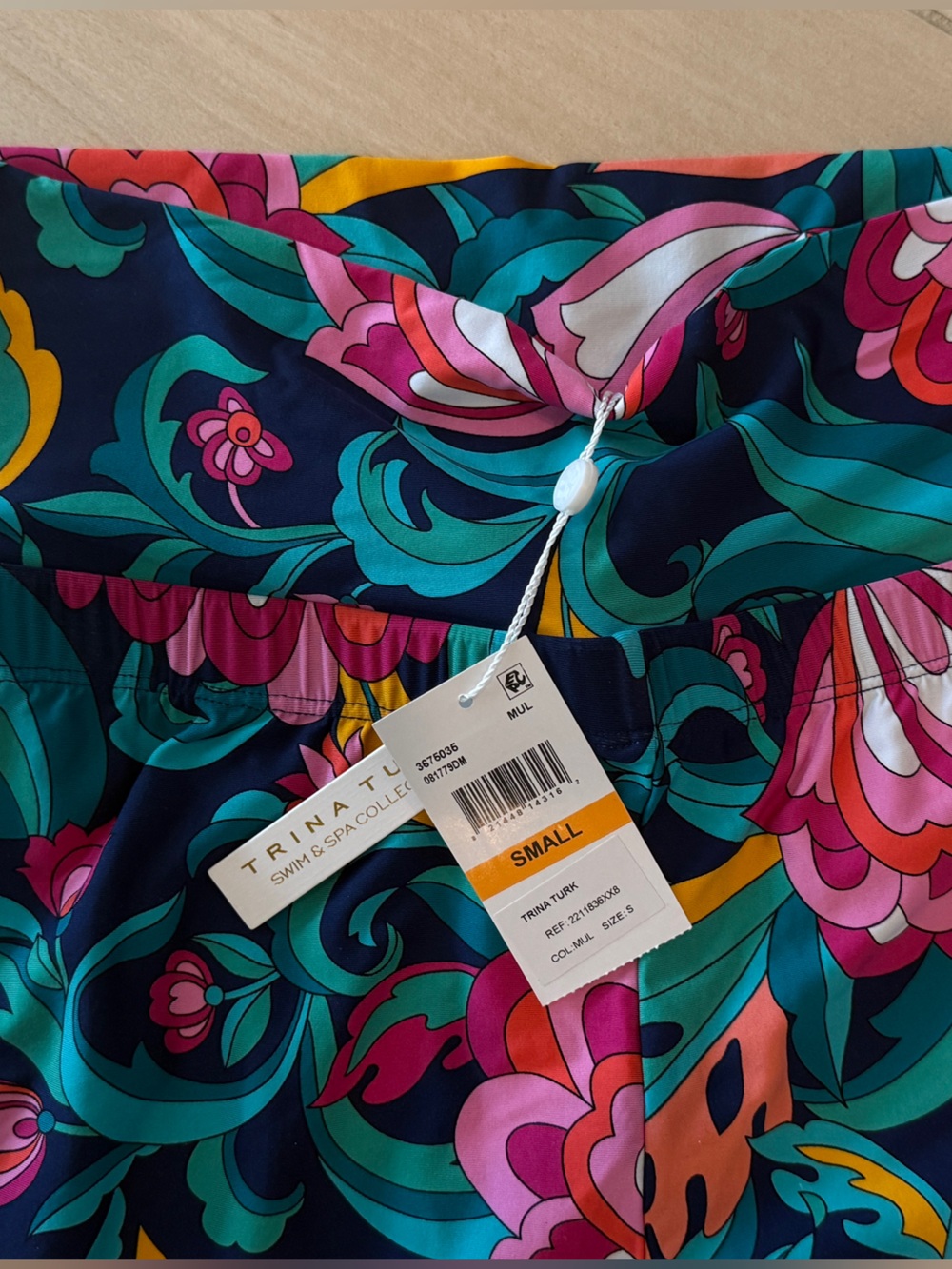 Trina Turk India Garden Vibrant Floral 3-Piece Swim Set - Picture 6 of 6